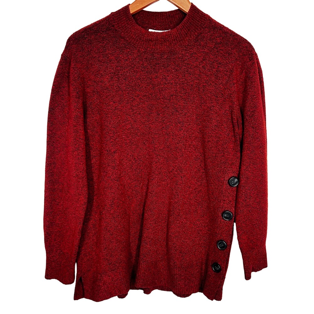 Liz Claiborne Pullover Sweater Side Button Accents Women's‎ Size Large